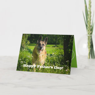 German Shepherd Father's Day Card