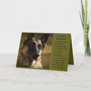 German Shepherd Father's Day Card