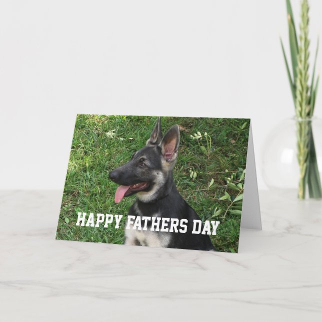 German Shepherd: Fathers Day Card (Front)