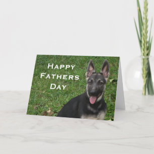 German Shepherd: Fathers Day Card
