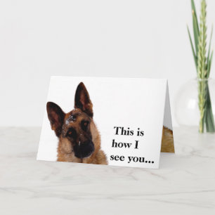 German Shepherd Father's Day Card