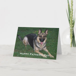 German Shepherd: Fathers Day Card
