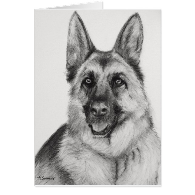 German Shepherd Fine Art (Front)