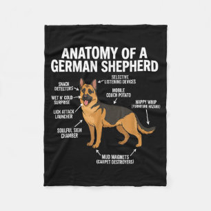 German Shepherd Fleece Blanket