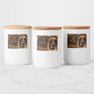 German Shepherd  Food Label