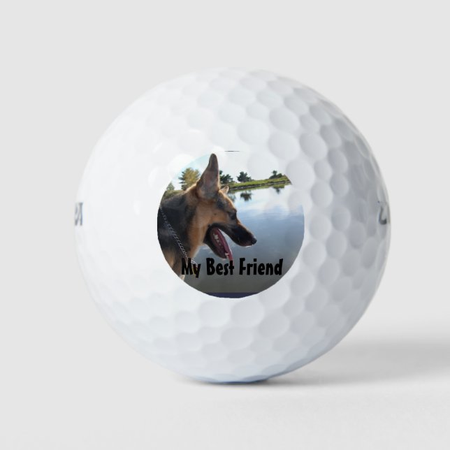 German Shepherd Friend Golf Balls (Front)