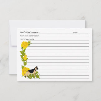 German Shepherd: From the Kitchen of Recipe Card