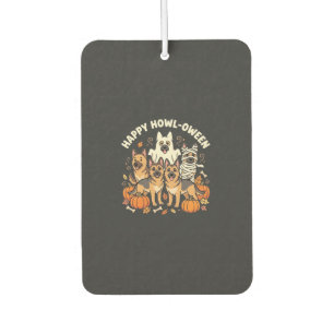 German Shepherd Ghost Halloween Howl-Oween Design_ Air Freshener