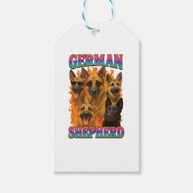 German Shepherd  Gift Tags (Front)