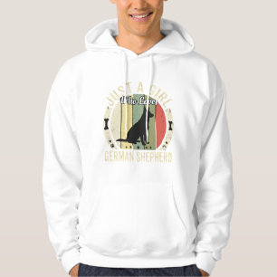 German Shepherd Girl Dog Lover Design (2)_1 Hoodie