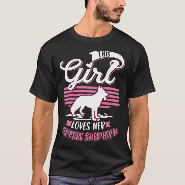 German Shepherd Girl German Shepherd  1 T-Shirt (Front)