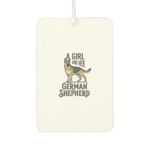 German Shepherd Girl Shirt Vintage Dog Lover Desig Air Freshener