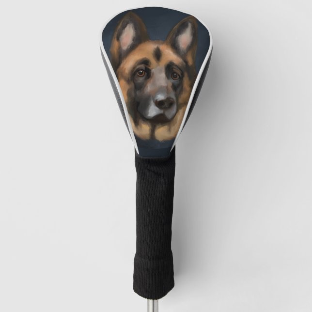 GERMAN SHEPHERD    GOLF HEAD COVER (Front)