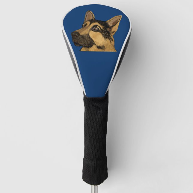 German Shepherd Golf Head Cover (Front)