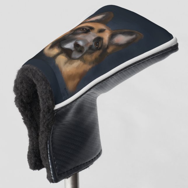 GERMAN SHEPHERD     GOLF HEAD COVER (3/4 Front)