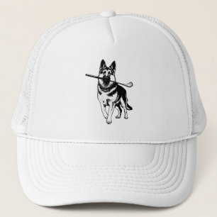 German Shepherd Golf  Trucker Hat