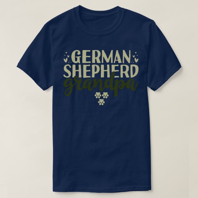 German Shepherd Grandpa 2 T-Shirt (Design Front)