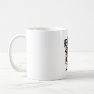 German Shepherd Graphic Vintage Engraving Dog Love Coffee Mug