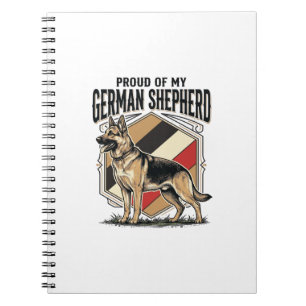 German Shepherd Graphic Vintage Engraving Dog Love Notebook