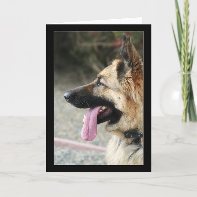 German Shepherd greeting card (Front)