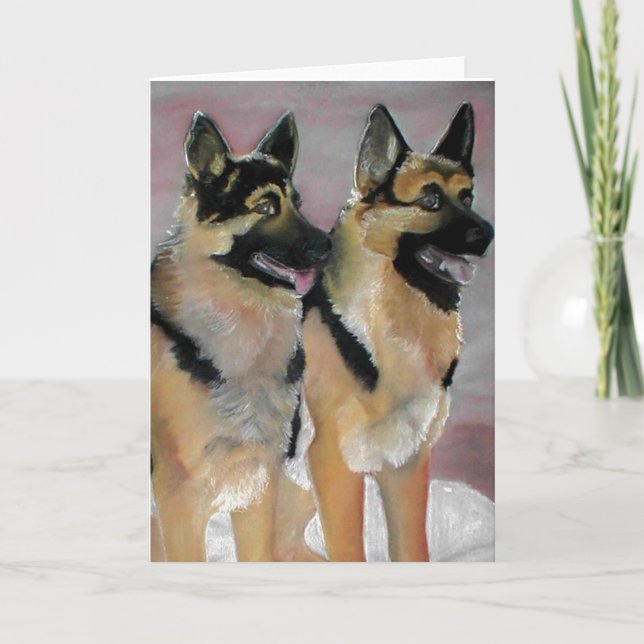 German Shepherd Greeting Card (Front)