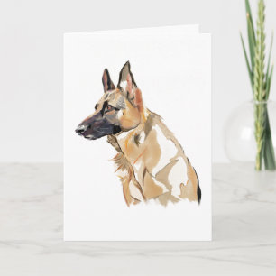 German Shepherd Greeting Card