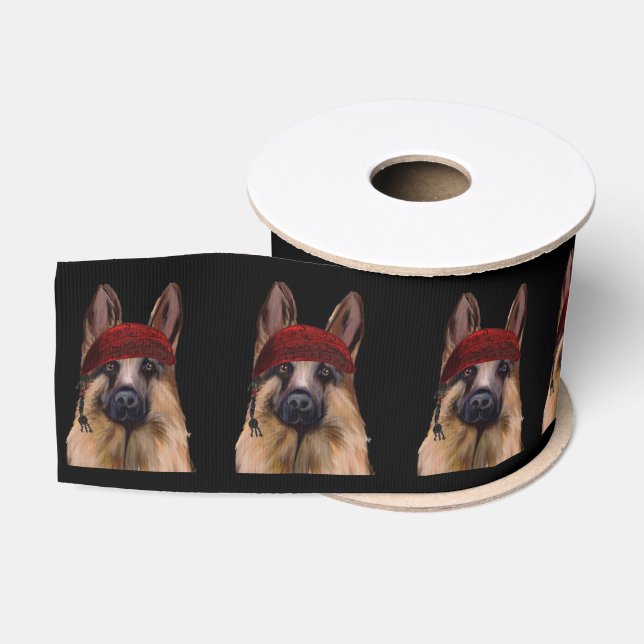 German Shepherd Grosgrain Ribbon (Spool)