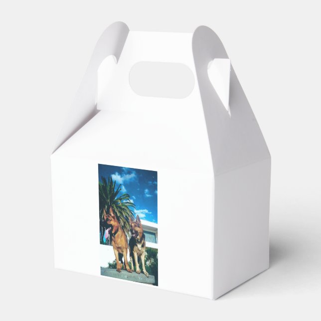 german shepherd group favor box (Front Side)