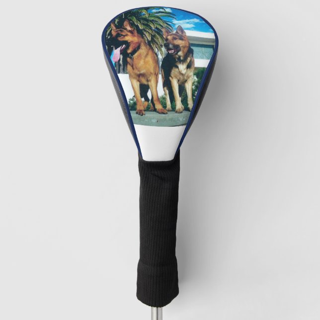 german shepherd group golf head cover (Front)