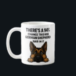 German Shepherd Hair In Everything Dog Owner Humor Coffee Mug<br><div class="desc">Funny German Shepherd design with a cute GSD peeking over the edge and the text “There’s a 94% chance this has German Shepherd hair in it.” Perfect for German Shepherd moms and dads who find dog hair on every mug, shirt, and sofa. Great gift for devoted GSD owners who laugh...</div>