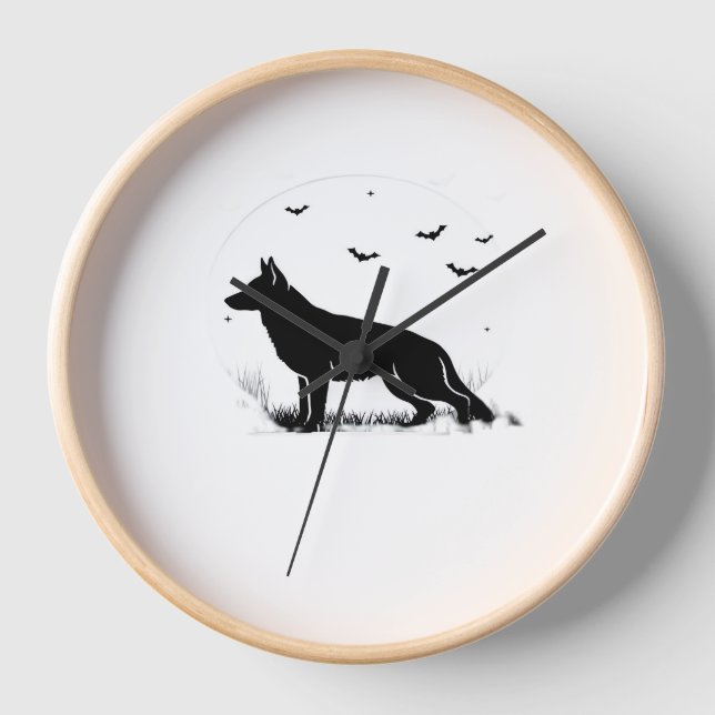German Shepherd Halloween Costume  My German Sheph Clock (Front)