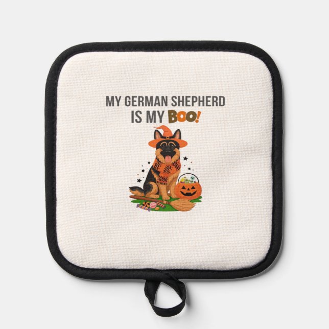 German Shepherd Halloween Costume  My German Sheph Pot Holder (Front)