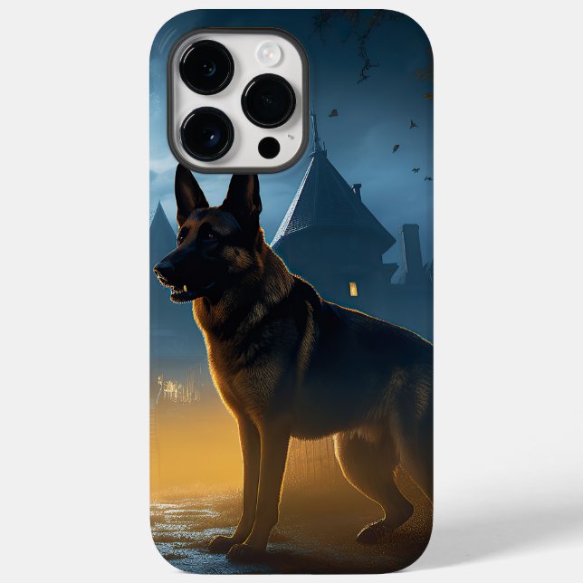 German Shepherd Halloween Scary Case-Mate iPhone Case (Back)