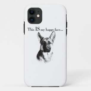 German Shepherd Happy Face iPhone 11 Case