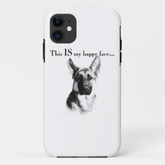 German Shepherd Happy Face iPhone 11 Case