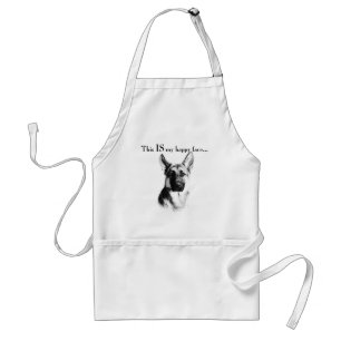 German Shepherd Happy Face Standard Apron