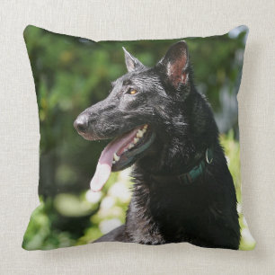 German Shepherd Headshot 2 Throw Pillow