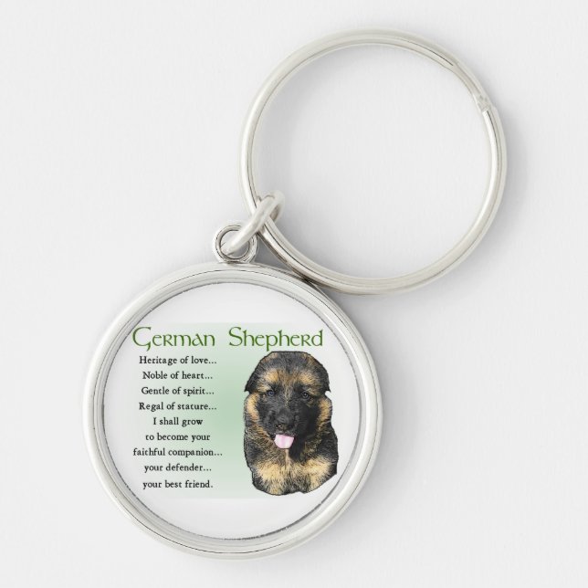 German Shepherd Heritage of Love Keychain (Front)