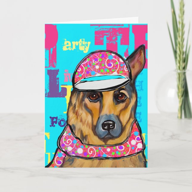 German Shepherd        Holiday Card (Front)