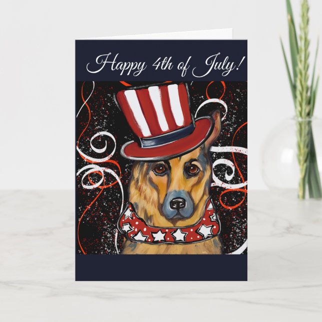 German Shepherd        Holiday Card (Front)