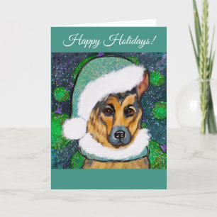 German Shepherd        Holiday Card