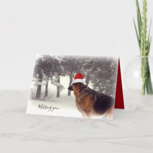 German Shepherd Holiday Greeting Card