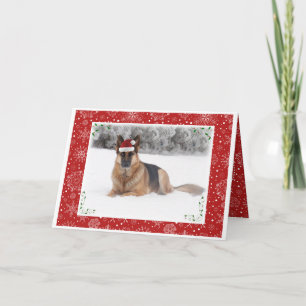 German Shepherd Holiday Greeting Card