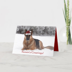 German Shepherd Holiday Greeting Card