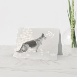German Shepherd Holiday Greeting Card