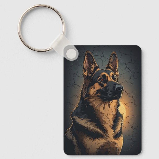 🦴 German Shepherd Home Decor For Dog Fans 🦴 Keychain (Front)