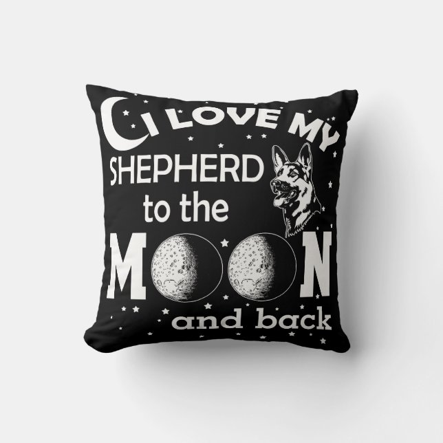 German Shepherd Home Decor Throw Pillow (Front)