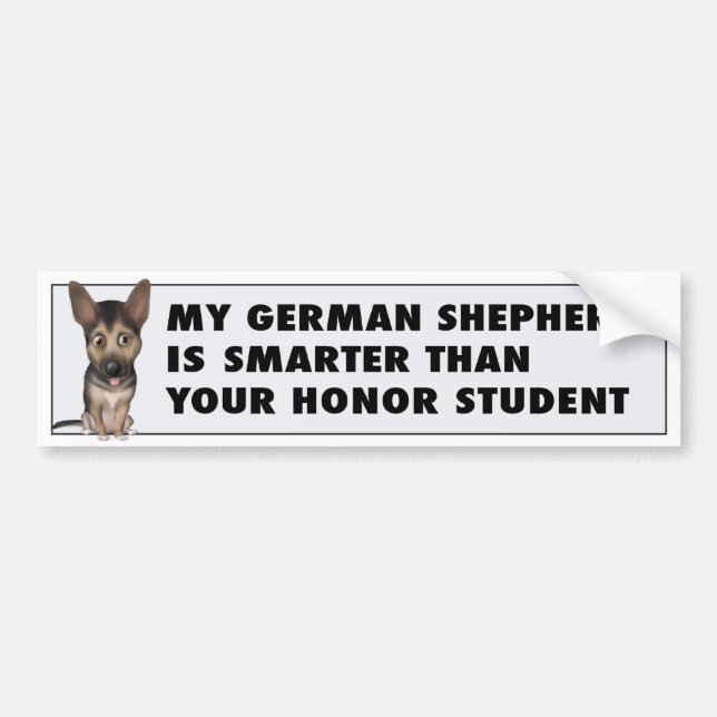 German Shepherd Honour GS1 Bumper Sticker (Front)