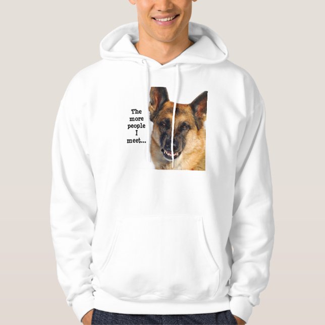 German Shepherd Hooded Sweatshirt (Front)