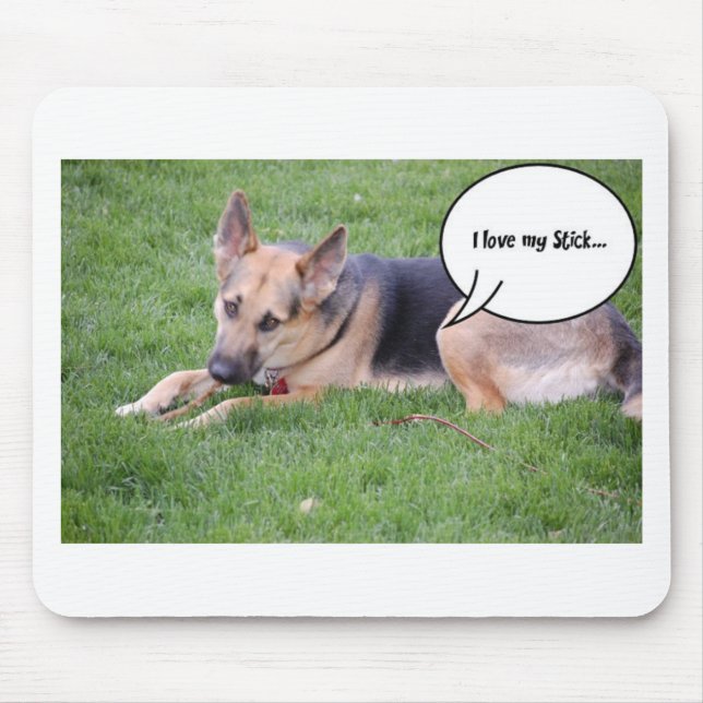 German shepherd Humour Mouse Pad (Front)